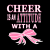 Cheer Is An Attitude With A Bow Tapestry Official Cheerleading Merch