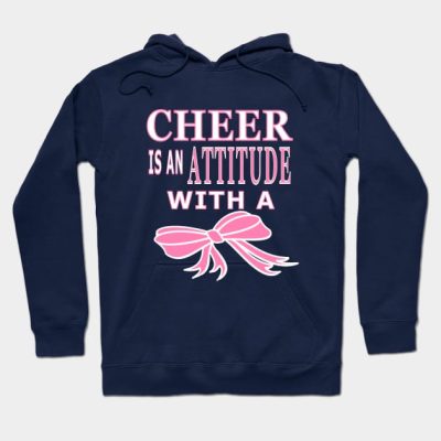 Cheer Is An Attitude With A Bow Hoodie Official Cheerleading Merch