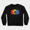 Rainbow Gymnast Splatter Crewneck Sweatshirt Official Cheerleading Merch