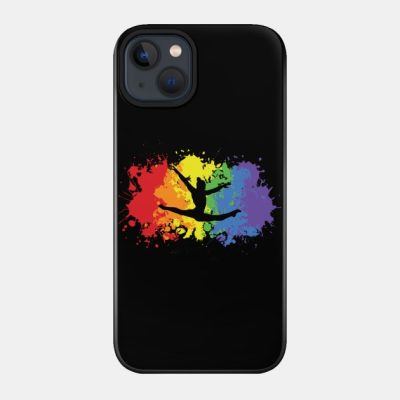 Rainbow Gymnast Splatter Phone Case Official Cheerleading Merch