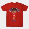 African American Girl Cheerleading Cheerleaders T-Shirt Official Cheerleading Merch