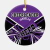 cheerleader purple black and white ceramic ornament r0b4a53b03eda4b22ac32ba82ed95432c x7s2y 8byvr 1000 - Cheerleading Gifts