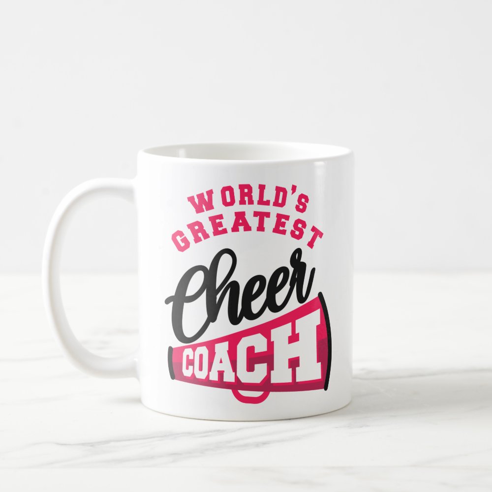cheerleading cheer worlds greatest cheer coach coffee mug - Cheerleading Gifts