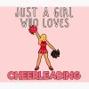 Just A Girl Who Loves Cheerleading. Tapestry Official Cheerleading Merch