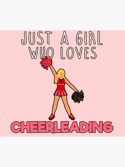 Just A Girl Who Loves Cheerleading. Tapestry Official Cheerleading Merch