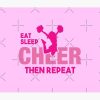 Eat Sleep Cheer Repeat Tapestry Official Cheerleading Merch