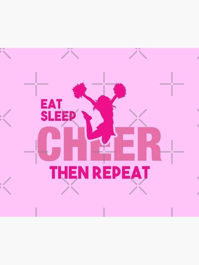 Eat Sleep Cheer Repeat Tapestry Official Cheerleading Merch