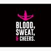 Blood Sweat And Cheers Cheerleading Cheerleader Sports Team Tapestry Official Cheerleading Merch