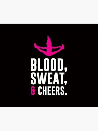 Blood Sweat And Cheers Cheerleading Cheerleader Sports Team Tapestry Official Cheerleading Merch