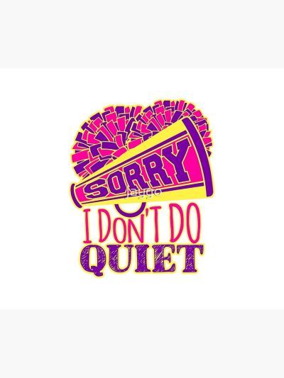 Cheerleading Sorry I Don'T Do Quiet Tapestry Official Cheerleading Merch