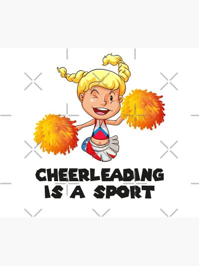 Cheerleading Is A Sport - Cheerleading College Tapestry Official Cheerleading Merch