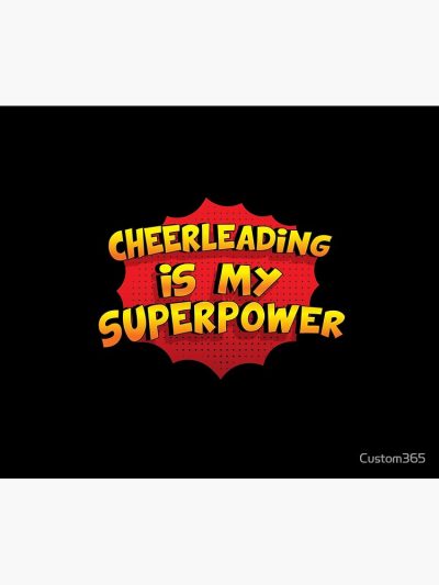 Cheerleading Is My Superpower Funny Design Cheerleading Gift Tapestry Official Cheerleading Merch