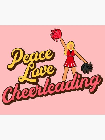 Peace Love Cheerleading. Tapestry Official Cheerleading Merch