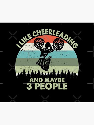 Cheerleading Lover Funny Gift Idea I Like Hobby Tapestry Official Cheerleading Merch