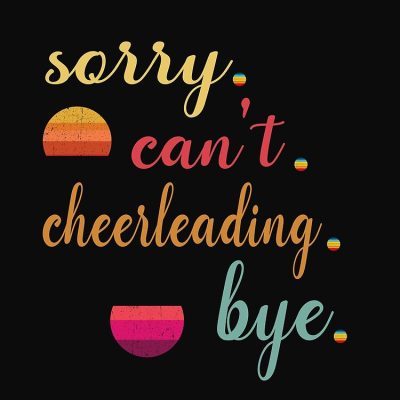 Sorry Can'T Cheerlading Bye Hobby Tote Bag Official Cheerleading Merch