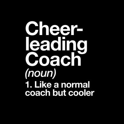 Cheerleading Coach Funny Definition Trainer Gift Design Tote Bag Official Cheerleading Merch