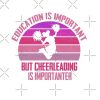 Education Is Important But Cheerleading Is Importanter Tote Bag Official Cheerleading Merch