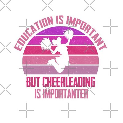 Education Is Important But Cheerleading Is Importanter Tote Bag Official Cheerleading Merch