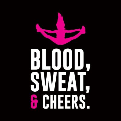 Blood Sweat And Cheers Cheerleading Cheerleader Sports Team Tote Bag Official Cheerleading Merch