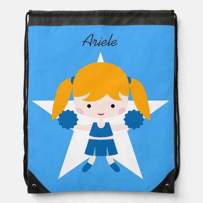 girl cheerleader blue uniform drawstring bag ra4e4db4f75d04b4f97e93e940d6fd82a zffcx 1000 - Cheerleading Gifts