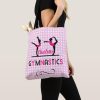 gymnastics gymnast figures cute pink personalized tote bag rba30a1dc3b104f1fa69c1b4dbd1ee305 eehl5 8byvr 1000 - Cheerleading Gifts