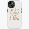 Cheer Is An Attitude With A Bow Cheerleading Girl Saying Iphone Case Official Cheerleading Merch