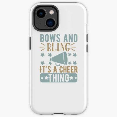 Bows And Bling It S A Cheer Thing Cheerleading Girl Saying Iphone Case Official Cheerleading Merch