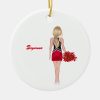 personalized red and black school cheerleader ceramic ornament rbea891bd5eb641f484941298a5a9560d x7s2y 8byvr 1000 - Cheerleading Gifts