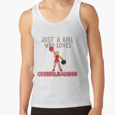 Just A Girl Who Loves Cheerleading. Tank Top Official Cheerleading Merch