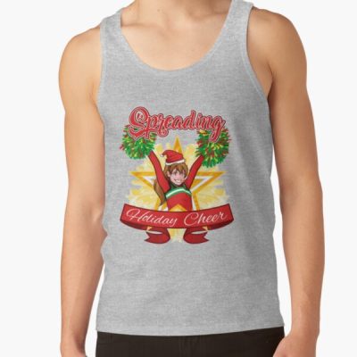 Spreading Holiday Cheer Cheerleading Christmas Tank Top Official Cheerleading Merch