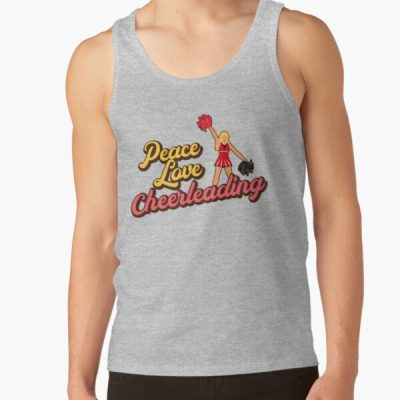 Peace Love Cheerleading. Tank Top Official Cheerleading Merch