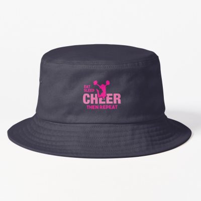 Eat Sleep Cheer Repeat Bucket Hat Official Cheerleading Merch