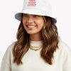 Red Minimalist Cheerleading School Bucket Hat Official Cheerleading Merch