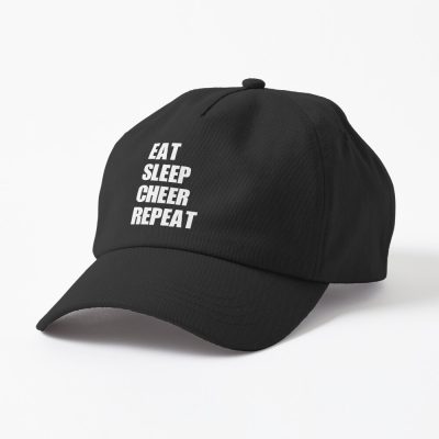 Eat Sleep Cheer Repeat Cheerleading Gift Cap Official Cheerleading Merch