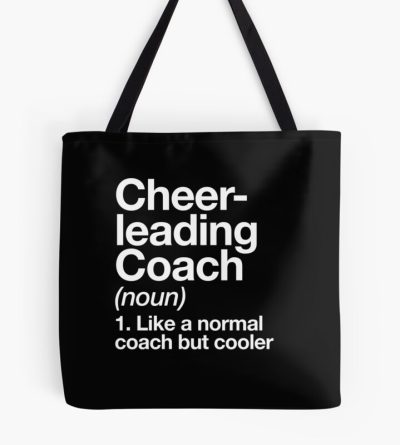 Cheerleading Coach Funny Definition Trainer Gift Design Tote Bag Official Cheerleading Merch