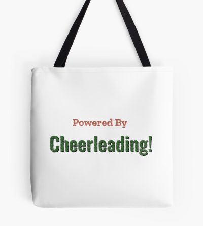 Powered By Cheerleading Tote Bag Official Cheerleading Merch