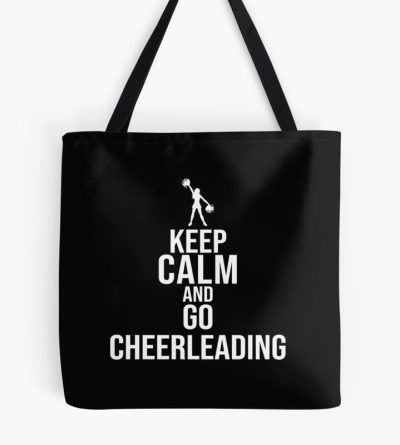 Keep Calm And Go Cheerleading. Tote Bag Official Cheerleading Merch