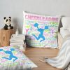 Pastel Cheerleading Typography Throw Pillow Official Cheerleading Merch