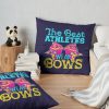 Cheerleading The Best Athletes Wear Bows Throw Pillow Official Cheerleading Merch