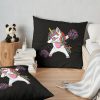 Magical Cute Dabbing Unicorn Cheer Funny Cheerleading Throw Pillow Official Cheerleading Merch