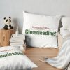 Powered By Cheerleading Throw Pillow Official Cheerleading Merch