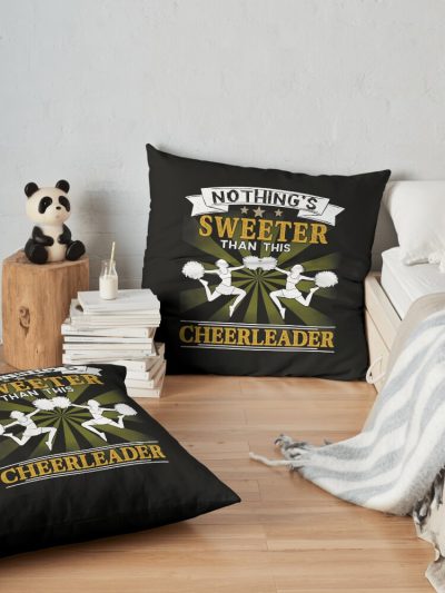 Nothing'S Sweater Than This Chearleader Tta Throw Pillow Official Cheerleading Merch