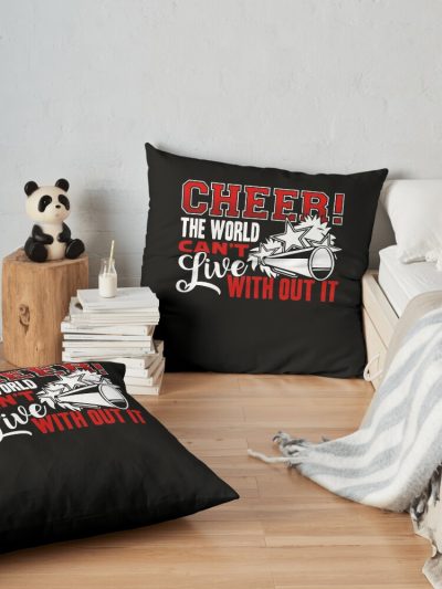 Cheerleading - Live Without Cheerleading Throw Pillow Official Cheerleading Merch