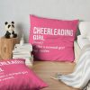 Cheerleading Girl Definition For Women Throw Pillow Official Cheerleading Merch