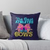 Cheerleading The Best Athletes Wear Bows Throw Pillow Official Cheerleading Merch