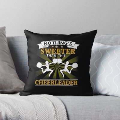 Nothing'S Sweater Than This Chearleader Tta Throw Pillow Official Cheerleading Merch