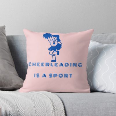 Cheerleading Is A Sport Throw Pillow Official Cheerleading Merch