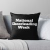 National Cheerleading Week Gifts, National Cheerleading Day Gifts Throw Pillow Official Cheerleading Merch