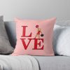 Love Cheerleading. Throw Pillow Official Cheerleading Merch