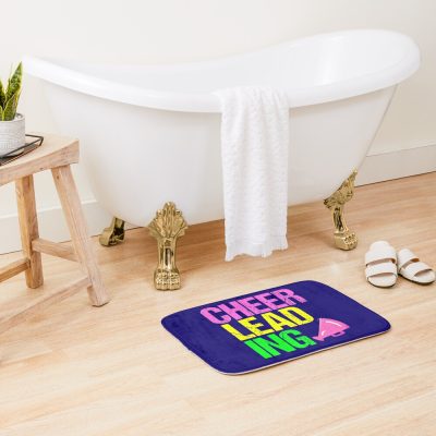 Cute Cheerleading | Neon Cheerleader Bath Mat Official Cheerleading Merch